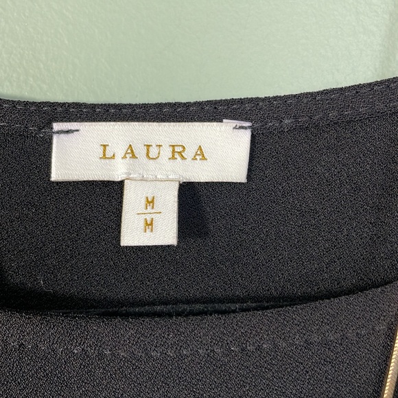 Loose tunic top with sheer balloon sleeves by Laura Size M -Like NEW - Picture 3 of 10